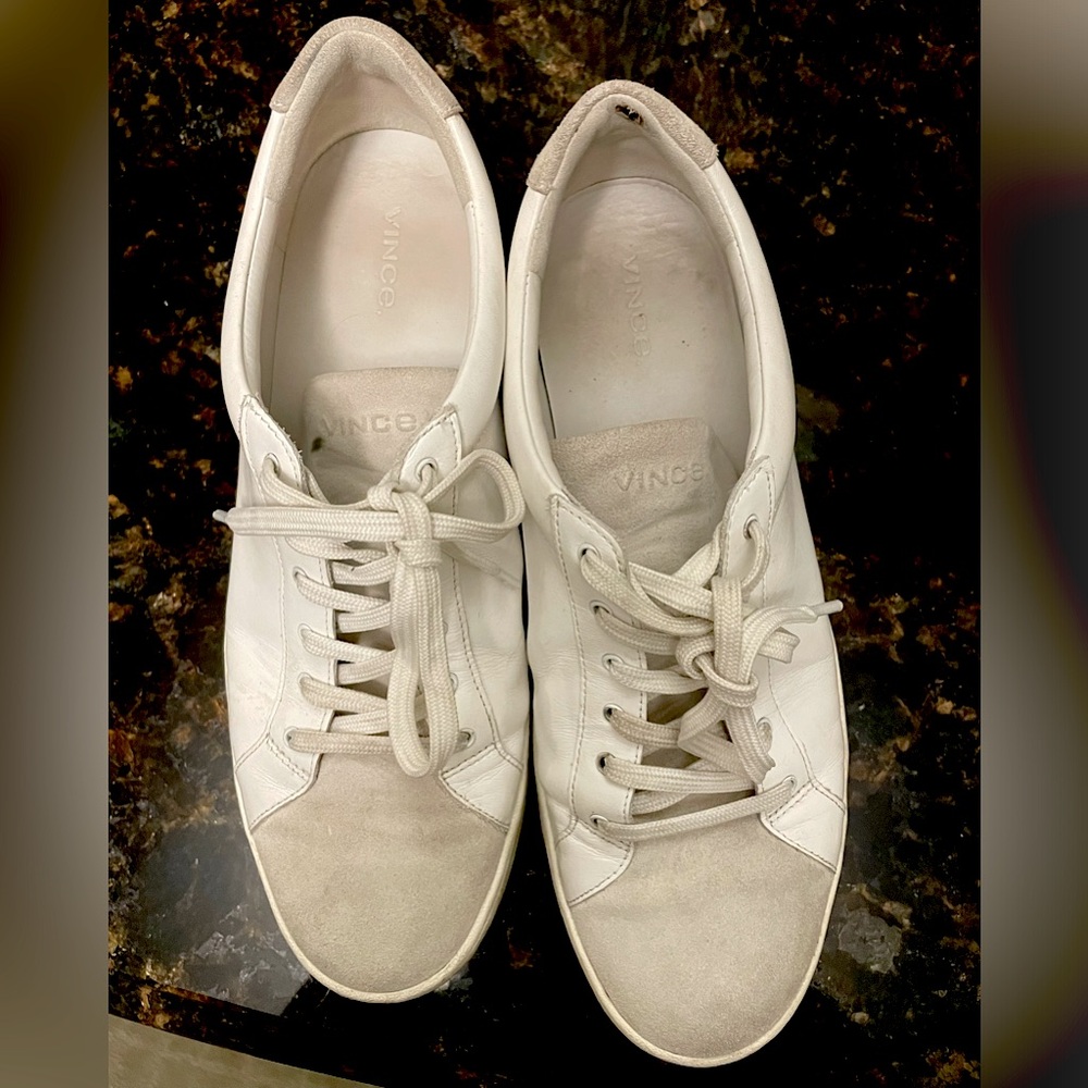 Vince white and grey sneakers